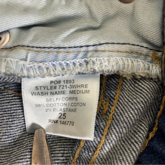 Re/Done Elsa Flare Split Hem Jeans Sz 25 NWT - Picture 12 of 13